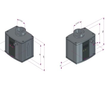 3D модель Ультразвуковой датчик потока SU9000