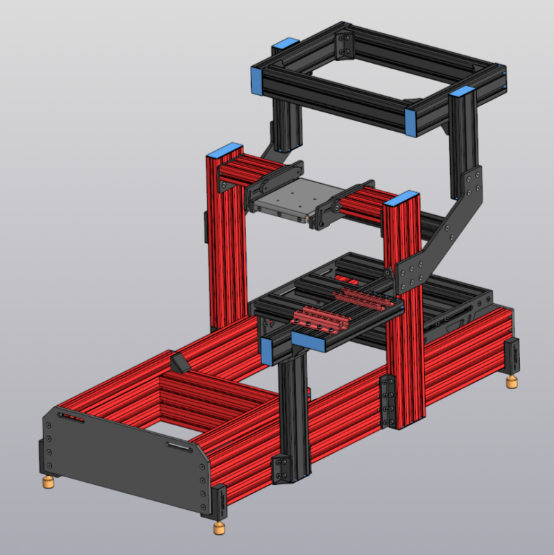 3D модель Кокпит (профиль 160х40) MOZA
