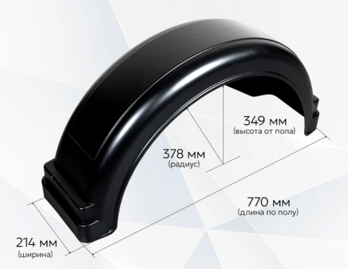 3D модель Крыло прицепа "Курган" R13-R15 (NLL.880.98.000RT)