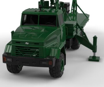 3D модель Модель автомобиля КРАЗ РЛС