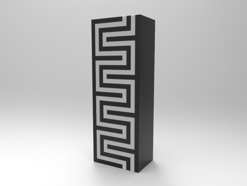 3D модель Стеллаж 1650 x 400 мм
