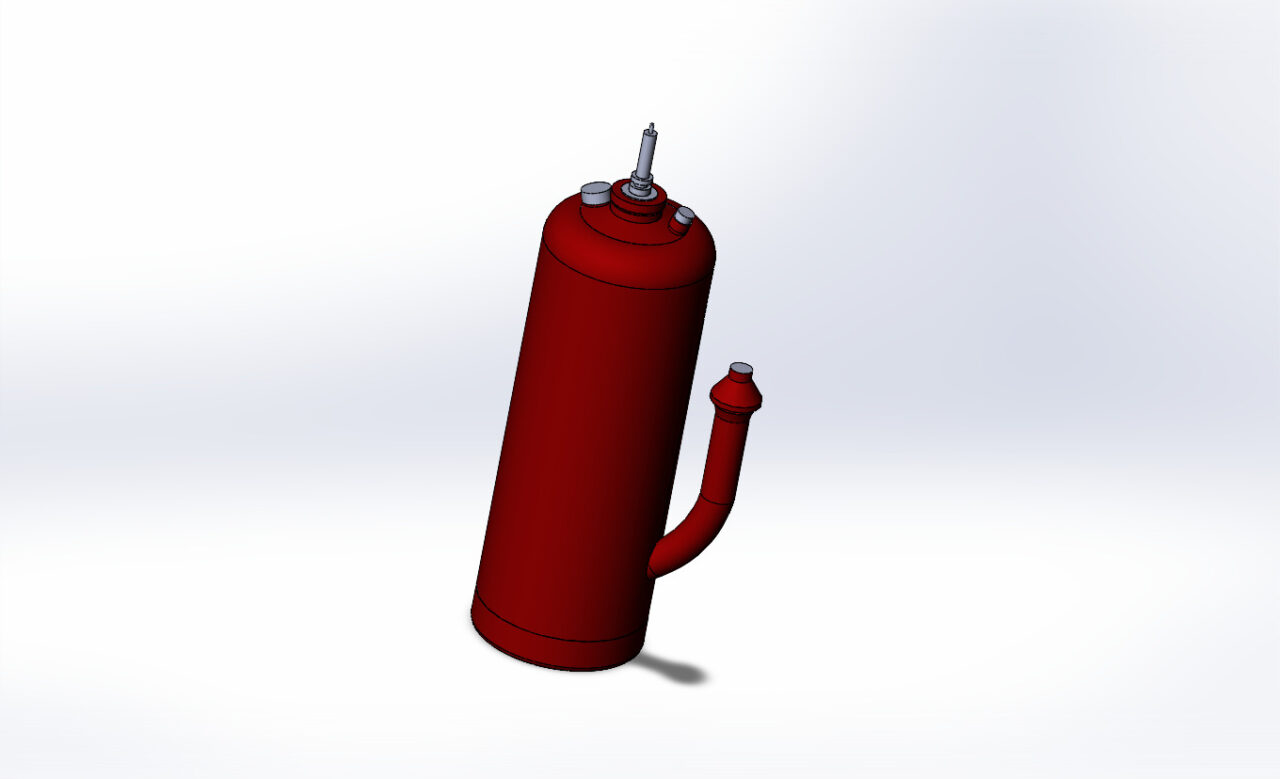 3D модель Модуль порошкового пожаротушения (МПП) Буран-50КД