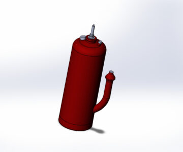 3D модель Модуль порошкового пожаротушения (МПП) Буран-50КД
