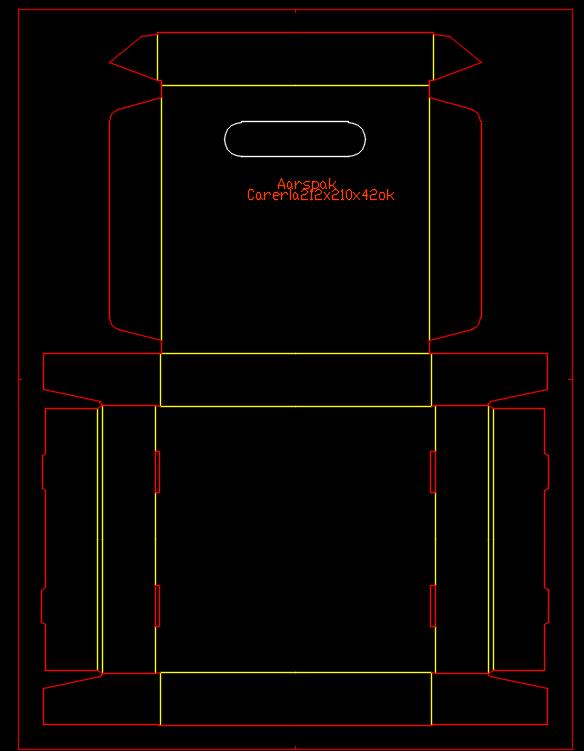 Чертеж Коробка 224x236x45 для матрицы из фанеры 18 мм