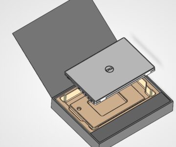 3D модель Ноутбук DELL Latitude 5550 в коробке