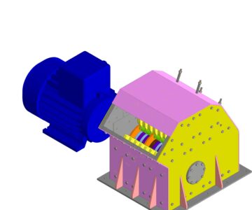 3D модель Роторная дробилка для фракции 10 мм