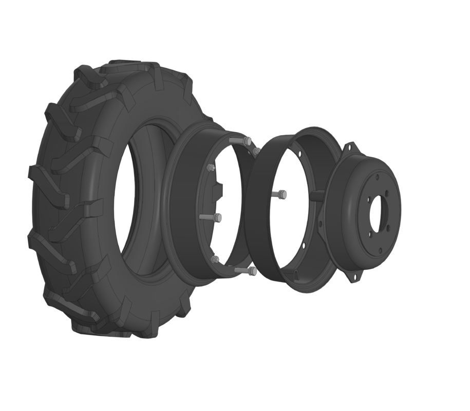 3D модель Колесо 6.00×12 (6L-12) на мотоблок
