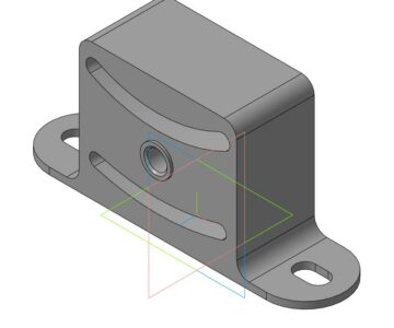 3D модель Кронштейн подвески раздаточной коробки 2123-1801010