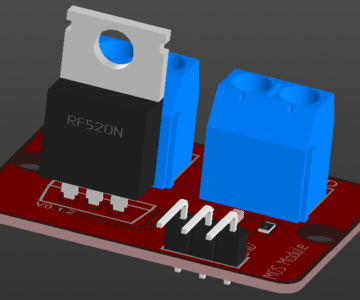 3D модель Силовой драйвер Mosfet RF520N