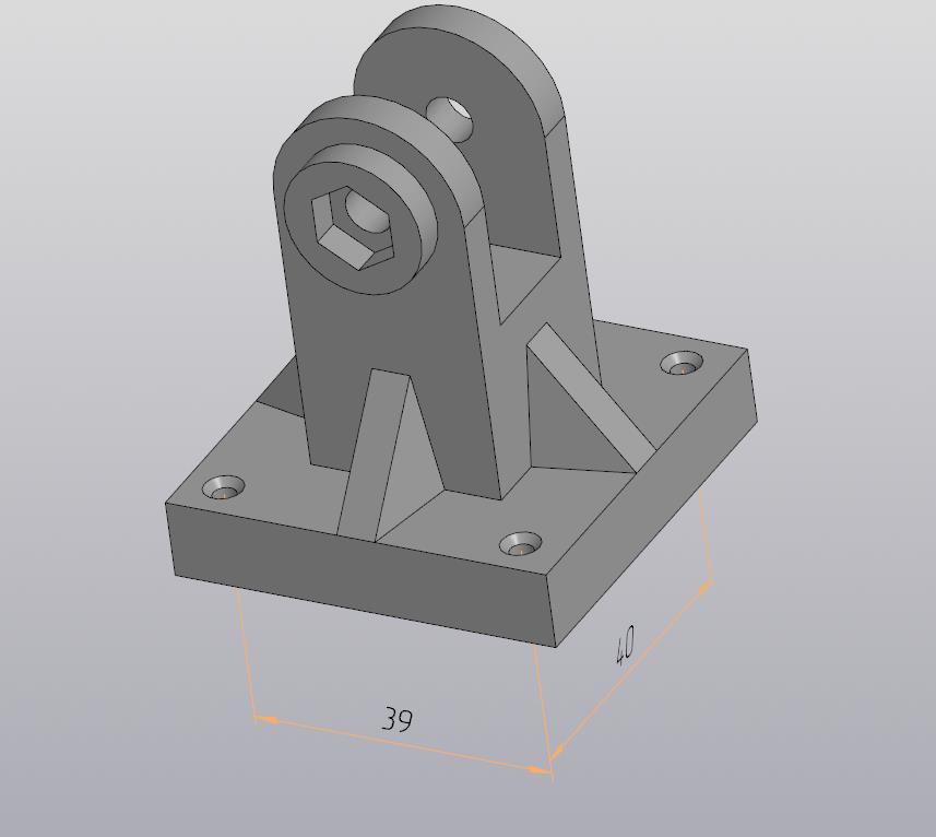 3D модель Кронштейн проектора