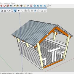 3D модель Беседка 28840х3450х2760
