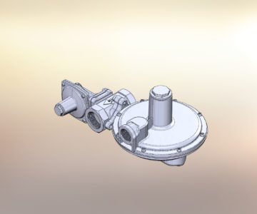 3D модель Регулятор давления газа HYR-200 (с ПСК ПЗК) G1 1.2