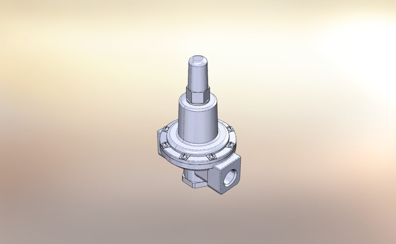 3D модель Регулятор давления газа Novacomet APS2000 (подобие HYRM-60A)
