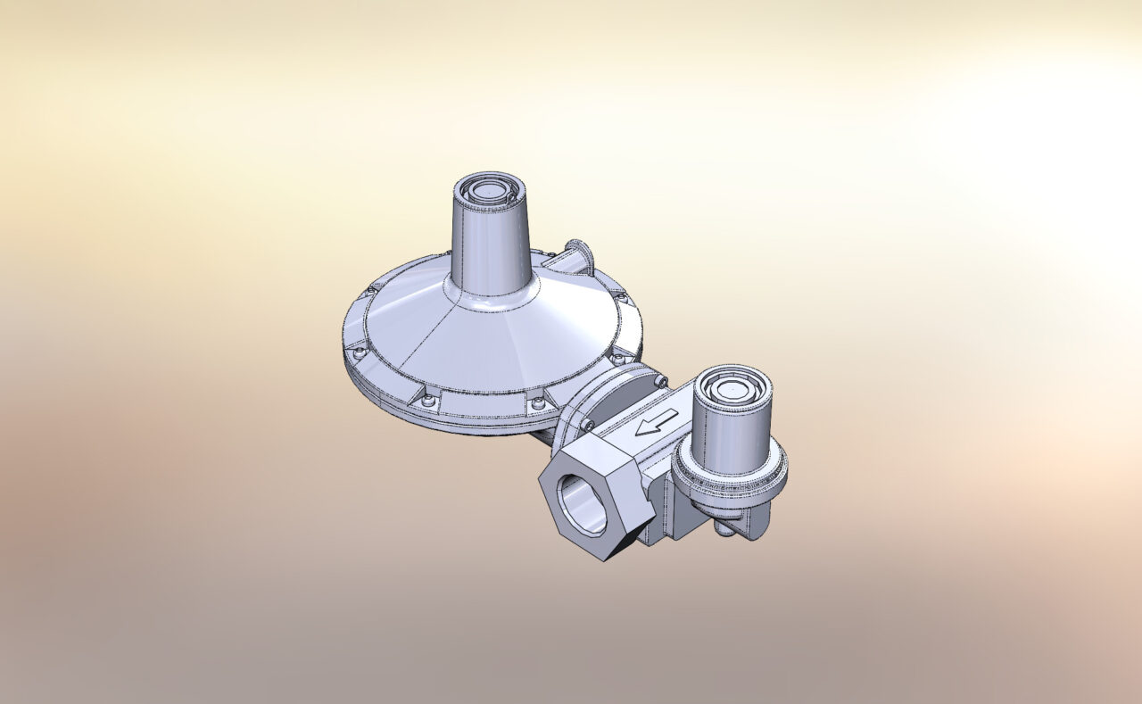 3D модель Регулятор давления газа NOVACOMET BP24FC
