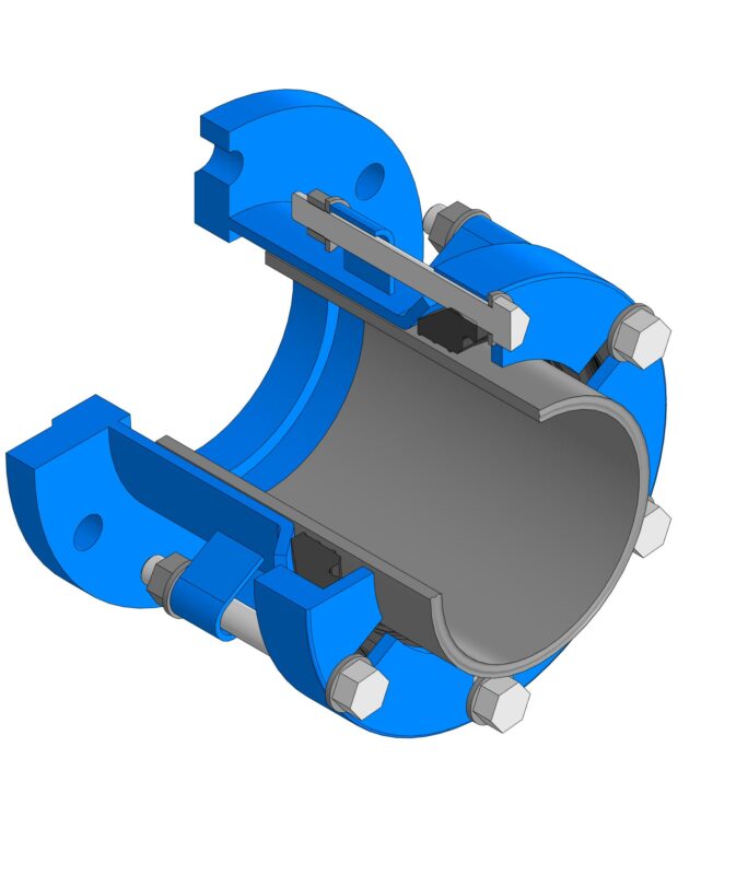 3D модель Муфта фланцевая ПФРК Ду=1200мм.