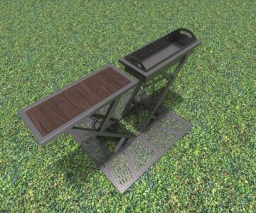 3D модель Мангал съемный со столом