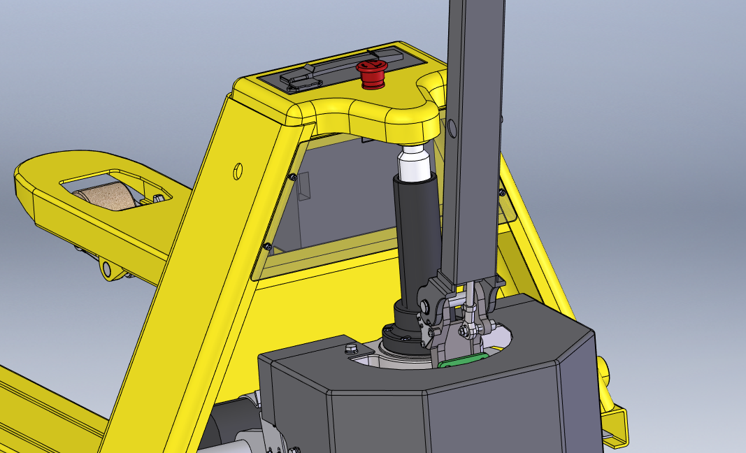 3D модель Электрическая тележка для перевозки поддонов на 1,5 тонны