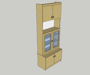 3D модель Шкаф для хранения документов 2275 х 885 х 415 мм