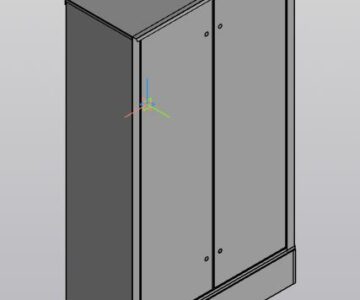 3D модель Шкаф 1110х2012х453 мм.