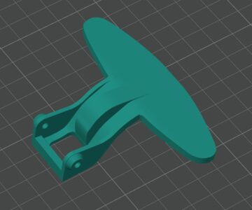 3D модель Ручка лючка стиральной машинки LG Part № 3650ER3002