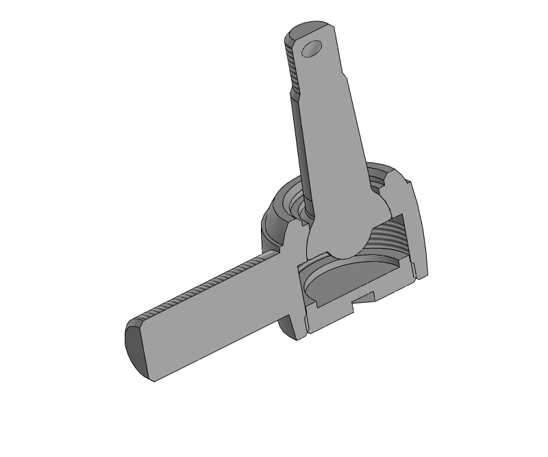 3D модель Модель рулевого наконечника ГАЗ/УАЗ