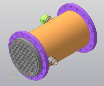 3D модель Пучок теплообменника компрессора пропилена С-302