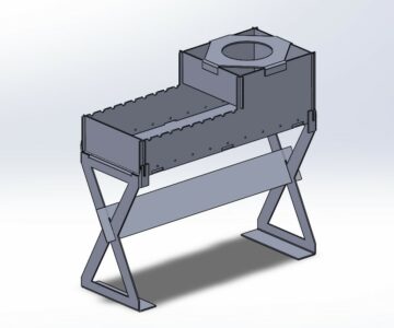 3D модель Казан-мангал 939х1011.5х382