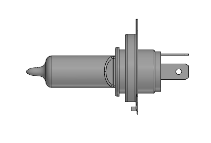 3D модель Лампа Н4 55 Вт 12V