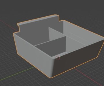 3D модель Ящик с отсеками
