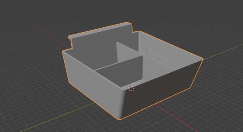 3D модель Ящик с отсеками