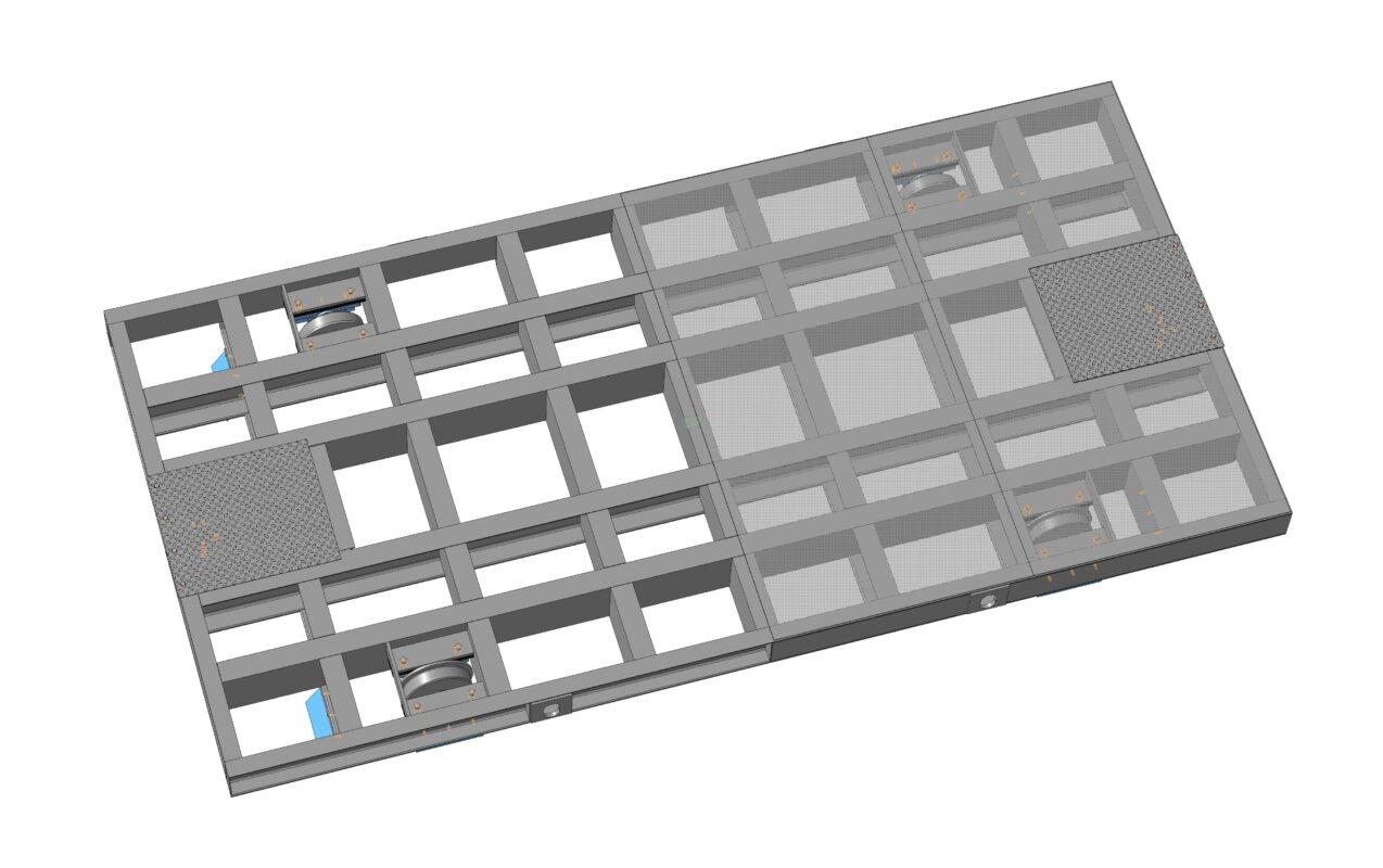 3D модель ТТМ-15(2х4) - Тележка 15,0т