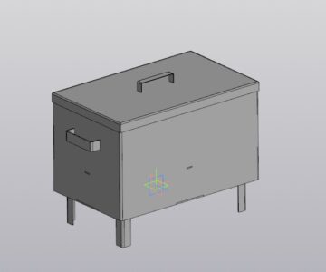 3D модель Коптилка 510х400х310