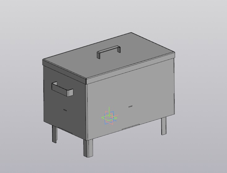 3D модель Коптилка 510х400х310
