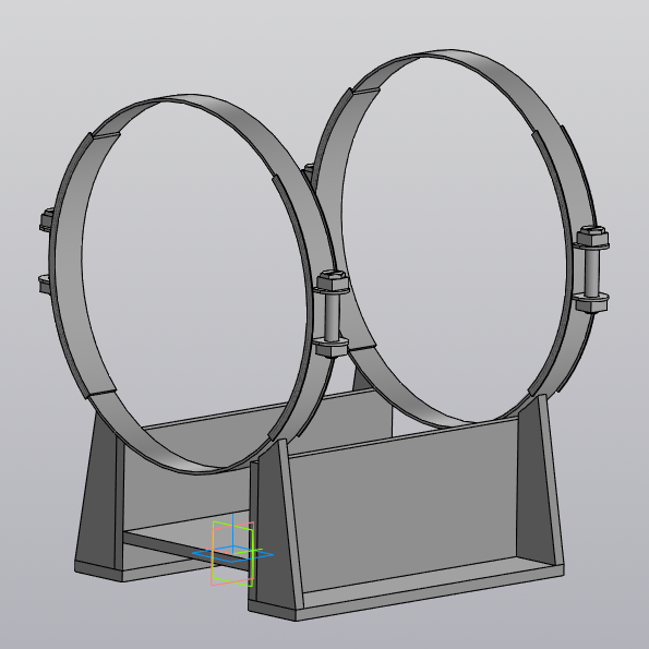 3D модель Опора трубная d325
