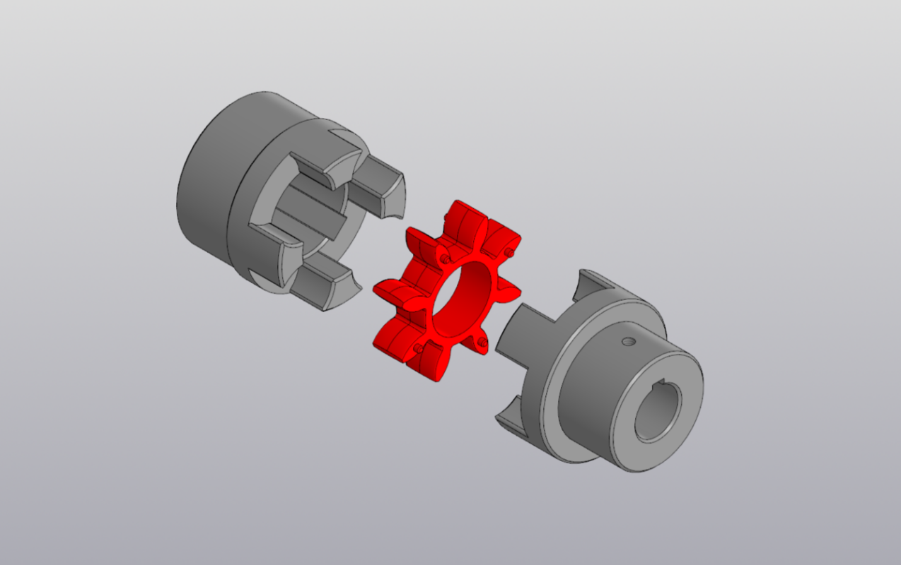 3D модель Муфта кулачковая Rotex 28