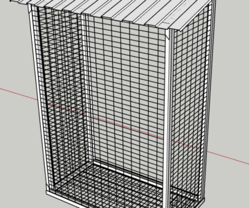 3D модель Металлический балкон для кота