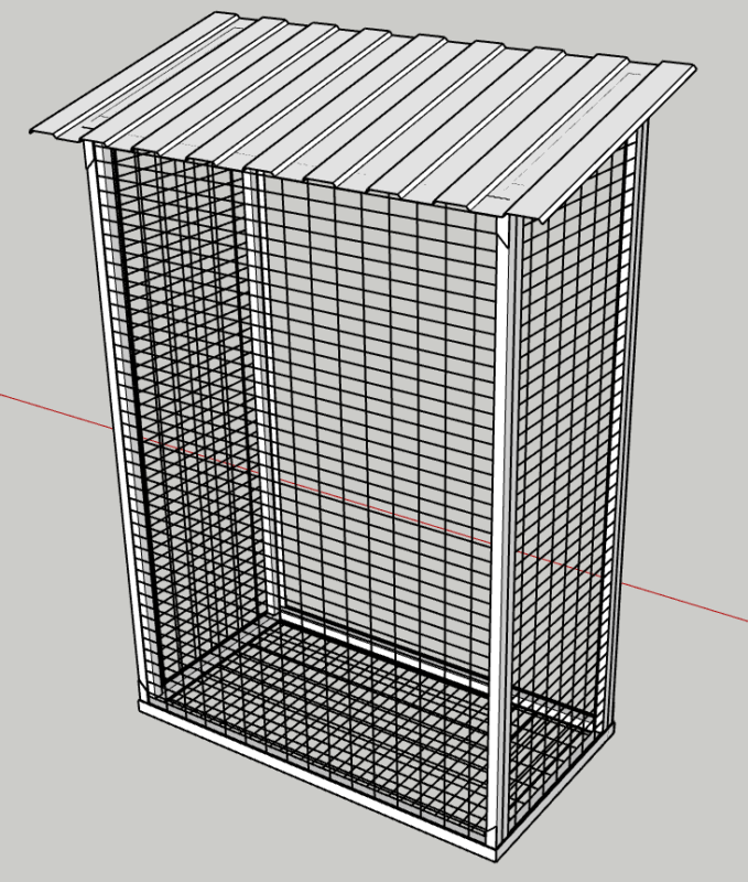 3D модель Металлический балкон для кота