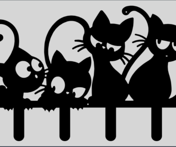 Чертеж Вешалка "Котята"