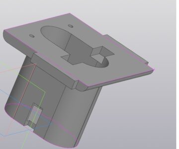 3D модель Переходник на аккумулятор макита 18в шуруповерта диолд