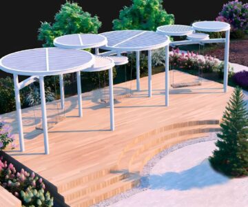3D модель Навес с качелями 11775х4365х3400.
