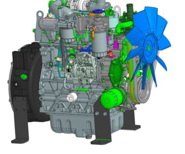 3D модель Двигатель Raywin 4D24T