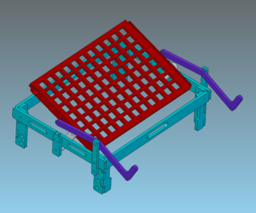 3D модель Поворотный мангал 220x400x520