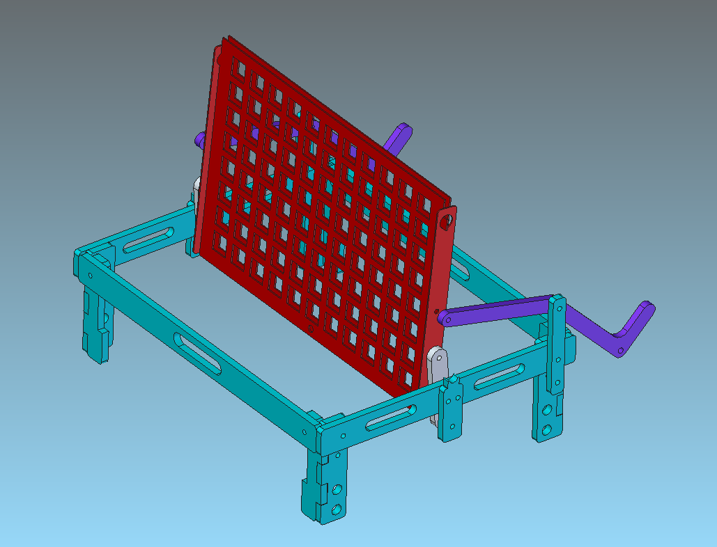 3D модель Поворотный мангал 220x400x520