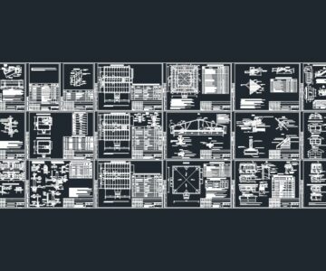 Чертеж Рабочий проект двухэтажного торгового дома