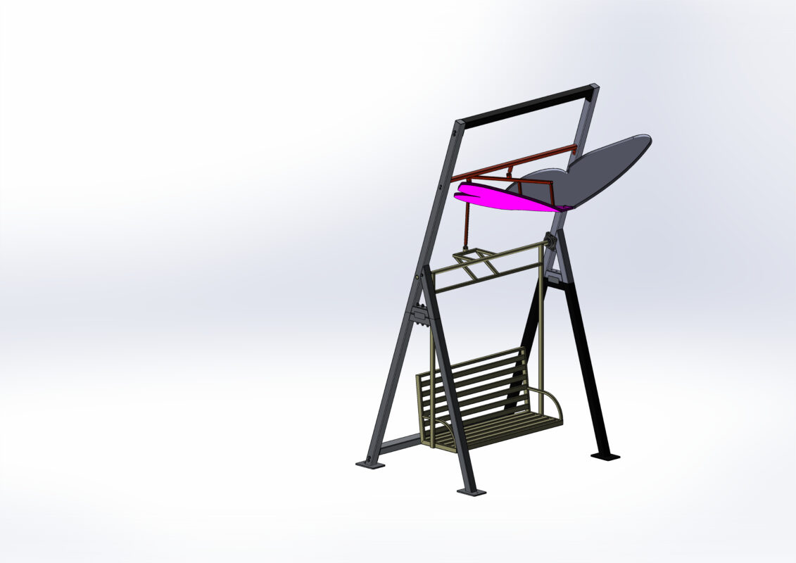 3D модель Качели с бабочкой