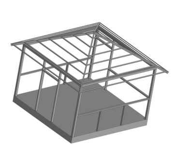 3D модель Беседка 4090х4300