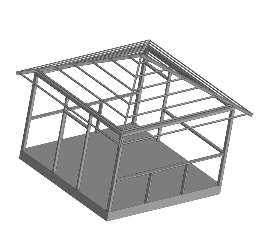 3D модель Беседка 4090х4300