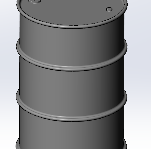 3D модель Бочка Barrel 200L ISO 55.140