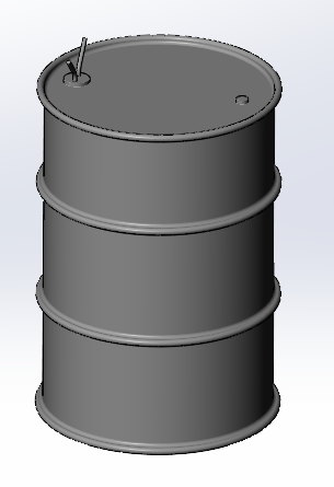 3D модель Бочка Barrel 200L ISO 55.140