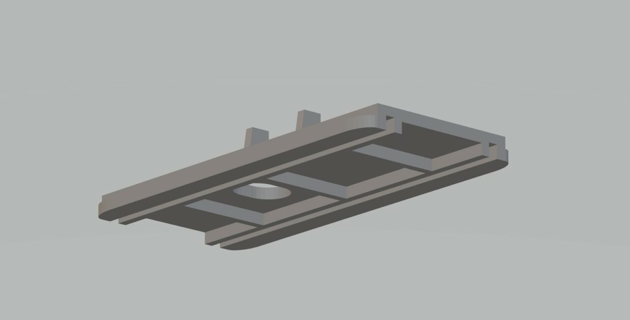 3D модель Крепление для заглушки рукоятки водителя Volvo 940/740 OEM 1338582